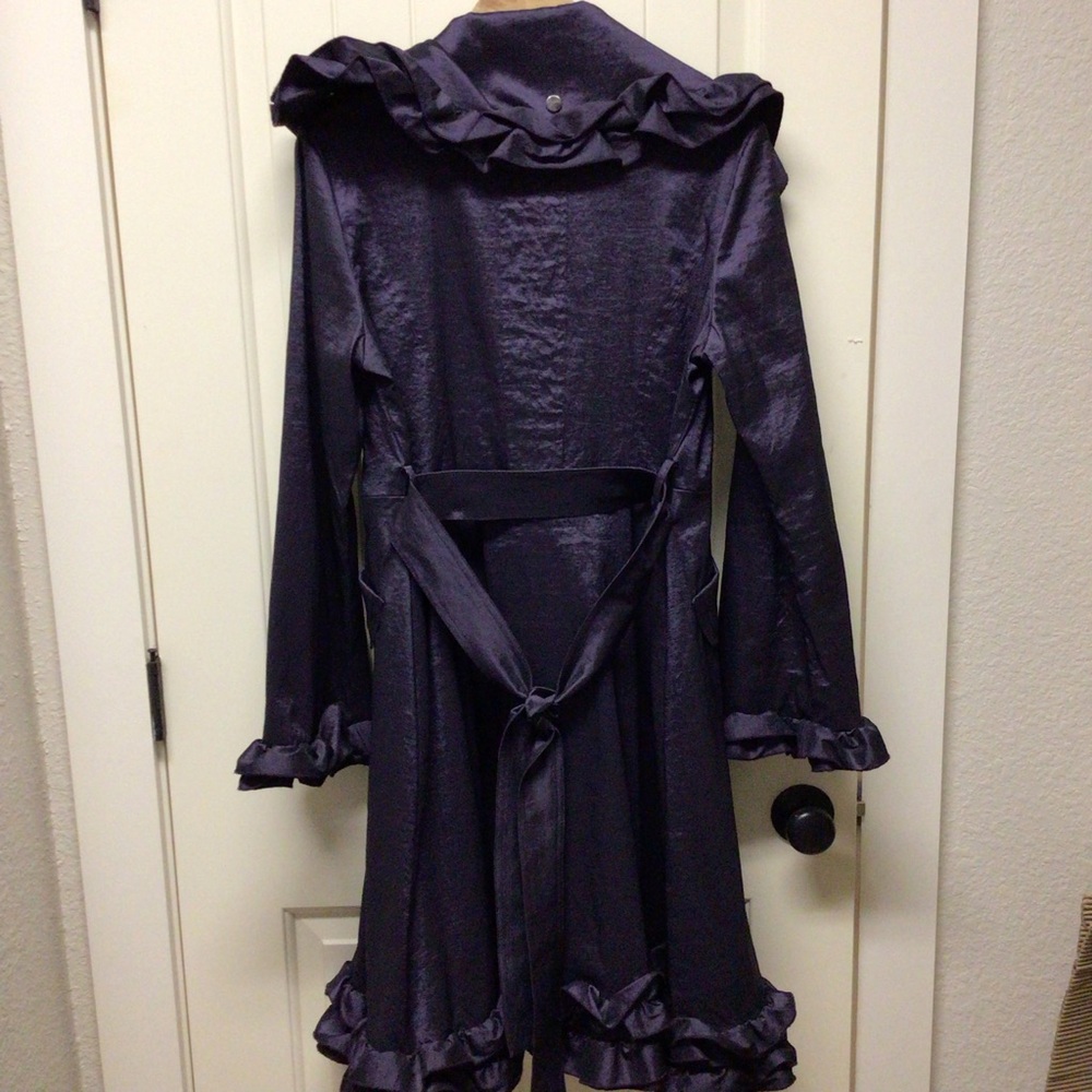 Purple Ruffled Coat - Picture 2 of 4